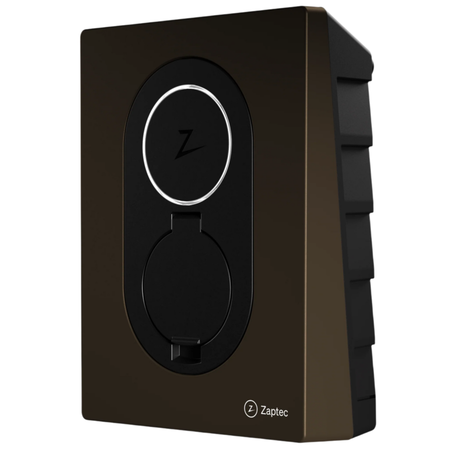 zaptec go charger 22 kw wood brown