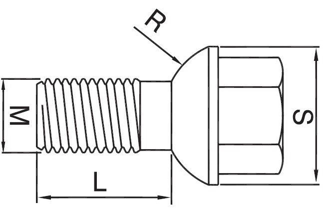 Rattapolt M14x1,5; R13 pallkoonusega