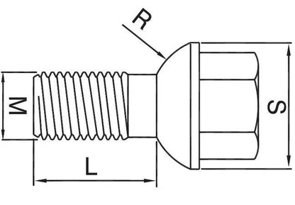 Rattapolt M14x1,5; R13 pallkoonusega