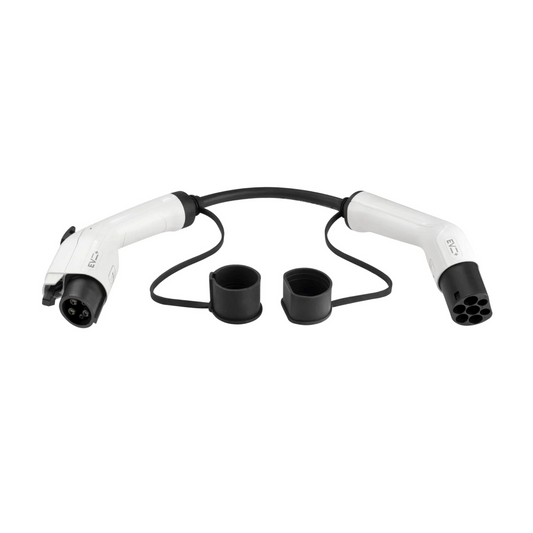 Type 1 to Type 2 32A adapter for EV charging cable